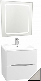 Водолей Мебель для ванной Adel 60 подвесная белый камень – фотография-1